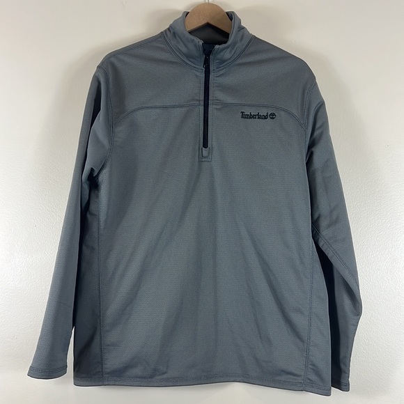 Timberland Men’s Gray 3/4 Zip Jacket - Picture 1 of 4